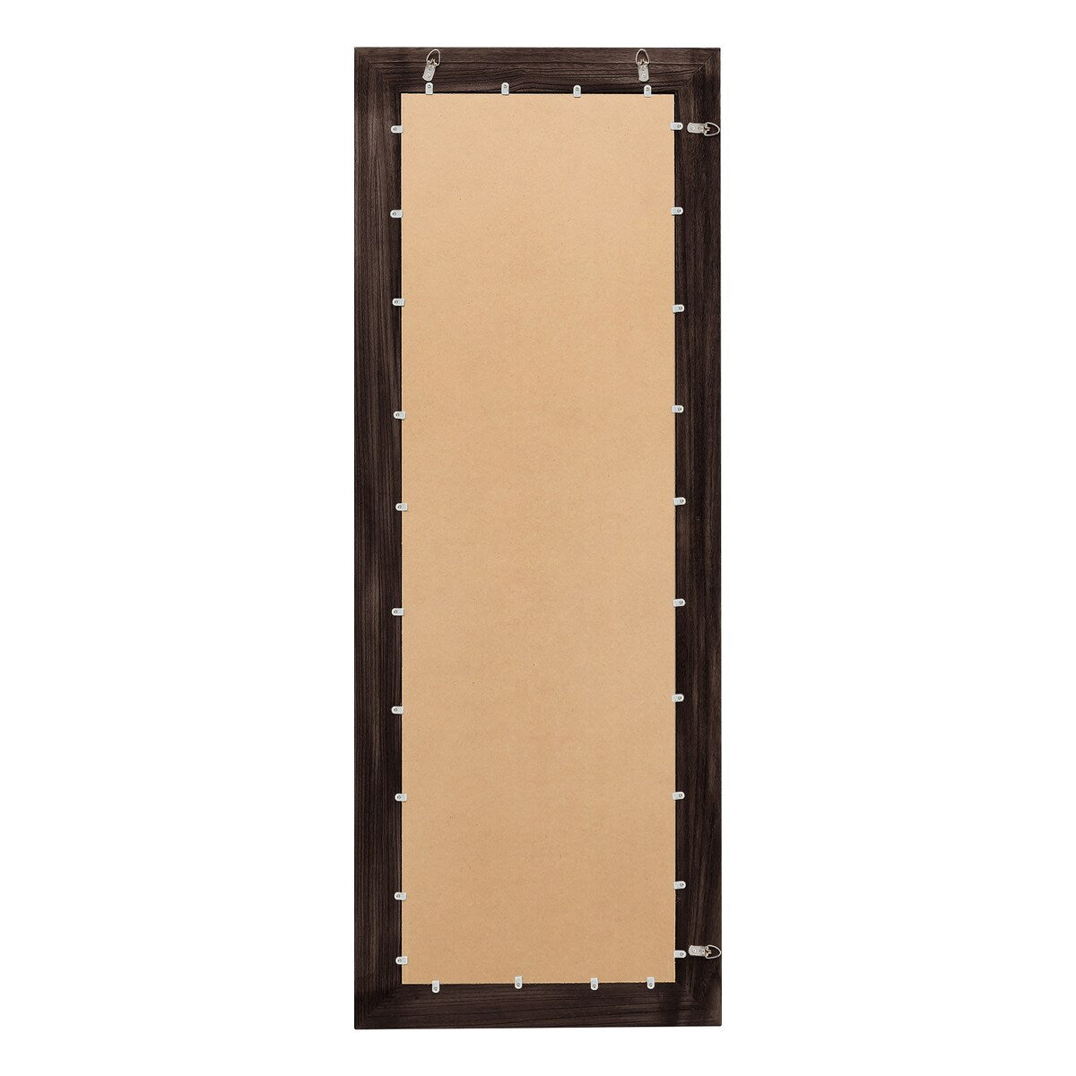 Miroir de sol pleine longueur avec cadre en bois rustique de style ferme - 65 x 24