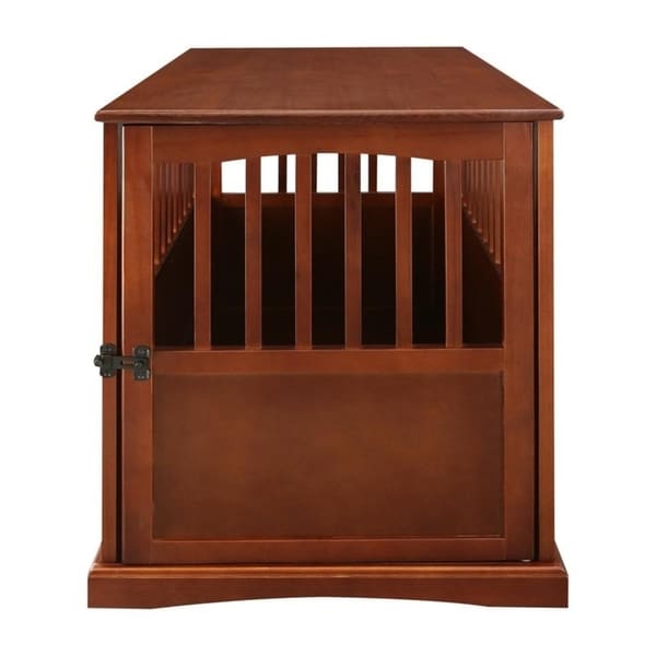 Table d'appoint en bois pour cage pour animaux de compagnie avec porte verrouillable