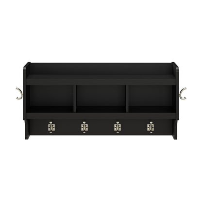 Porte-manteau mural Woodland 40 W avec étagère par Bush Furniture