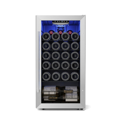 Mini-réfrigérateur autonome Yeego 17 pouces à zone unique pour 27 bouteilles - 16,9 pouces