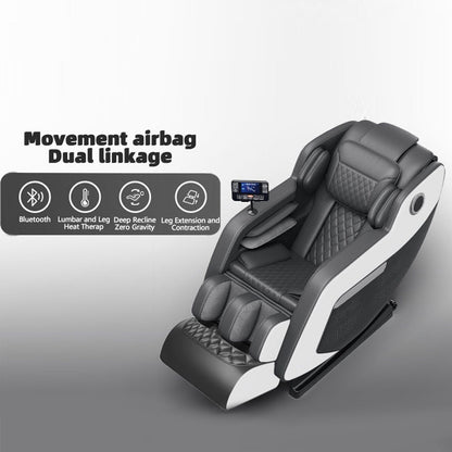 Fauteuil inclinable de massage à gravité zéro avec massage complet du corps, chauffage et audio Bluetooth intégré