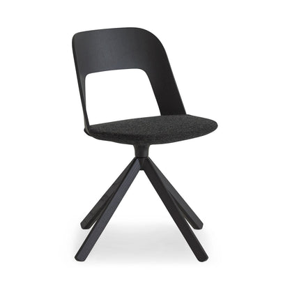Chaise pivotante rembourrée Arco