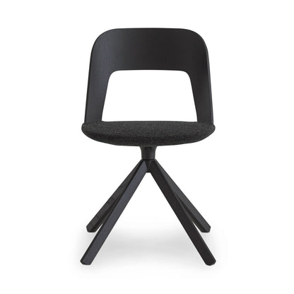 Chaise pivotante rembourrée Arco