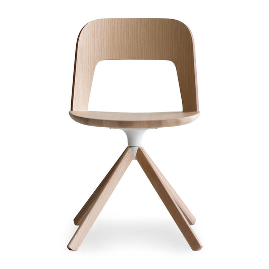 Chaise pivotante en bois Arco