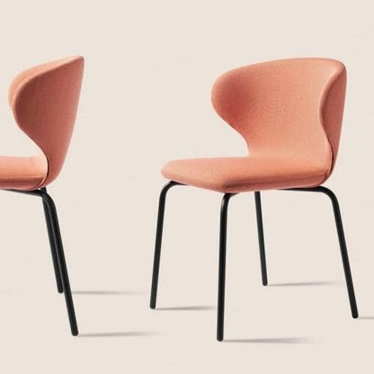 Chaise de salle à manger Mula avec base en acier tubulaire