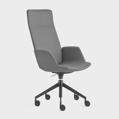 Fauteuil de bureau Uno avec base pyramidale à 5 branches