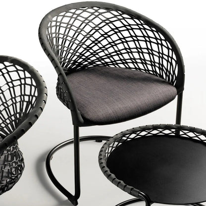 Fauteuil P47 PM TS-CU avec piètement cantilever en métal