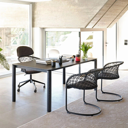 Fauteuil P47 PM TS-CU avec piètement cantilever en métal