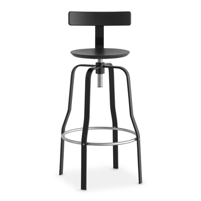 Tabouret pivotant réglable Giro avec dossier