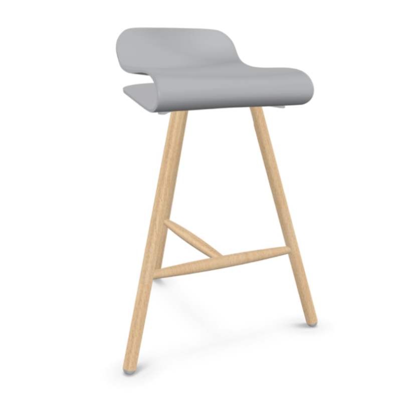 Tabouret BCN avec base en bois