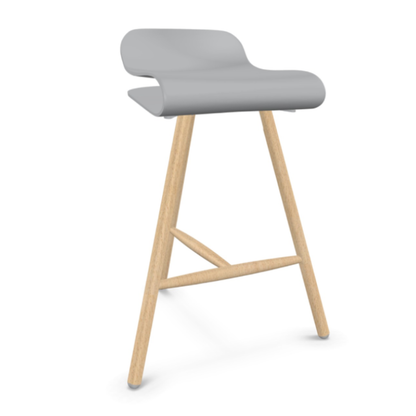 Tabouret BCN avec base en bois