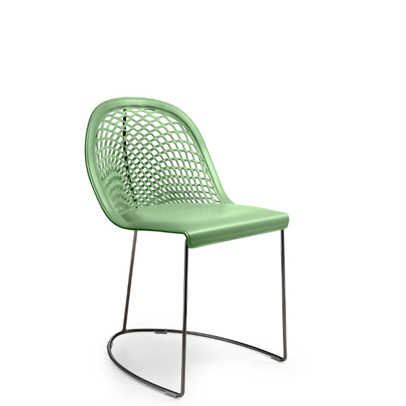 Chaise d'appoint en cuir Guapa SM CU