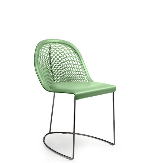 Chaise d'appoint en cuir Guapa SM CU