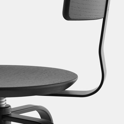 Tabouret pivotant réglable Giro avec dossier