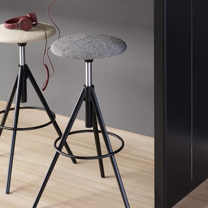 Tabouret pivotant rembourré réglable en hauteur Wil