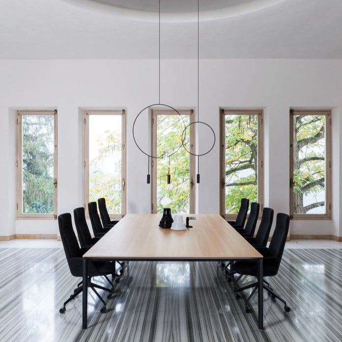 Fauteuil de bureau Uno avec base pyramidale à 5 branches