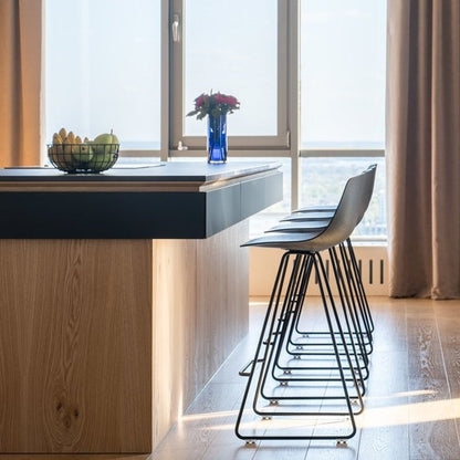 Tabouret de bar Miunn avec base en luge