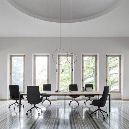 Fauteuil de bureau Uno avec base pyramidale à 5 branches