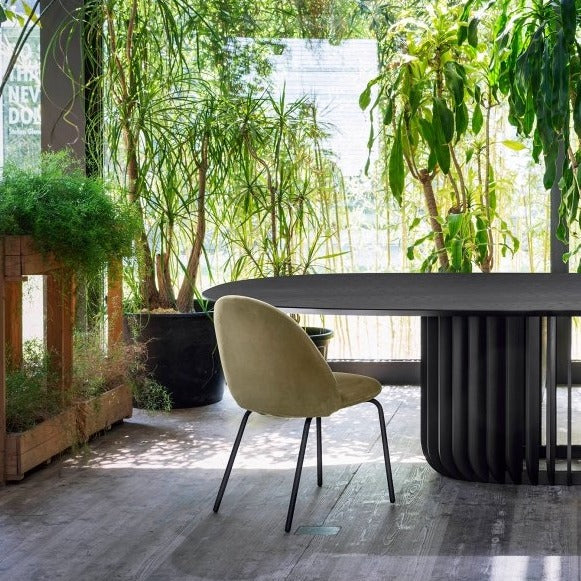 Chaise Iola avec base en acier