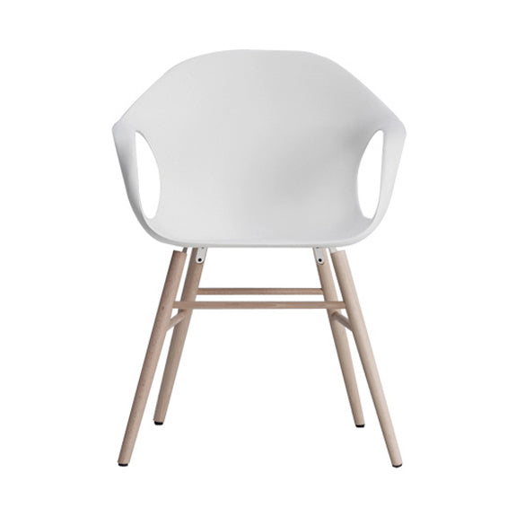 Chaise éléphant avec base en bois