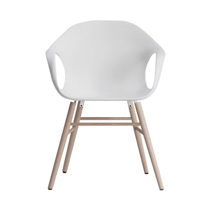 Chaise éléphant avec base en bois