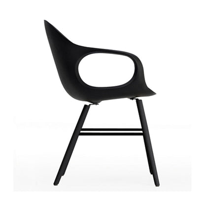 Chaise éléphant avec base en bois