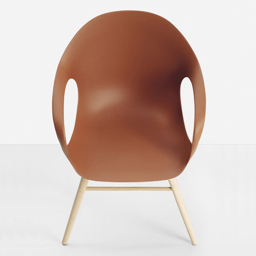 Chaise éléphant avec base en bois