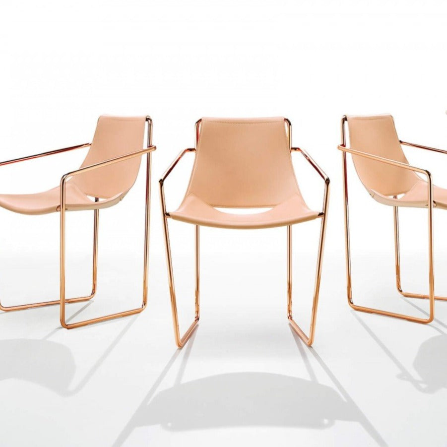 Fauteuil en cuir Apelle PM CU