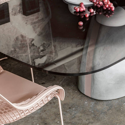 Table à manger en forme de tonneau Gran Sasso