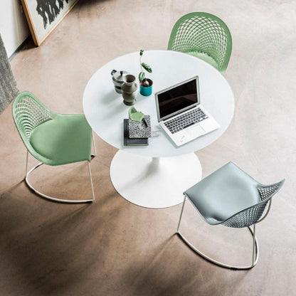 Chaise d'appoint en cuir Guapa SM CU