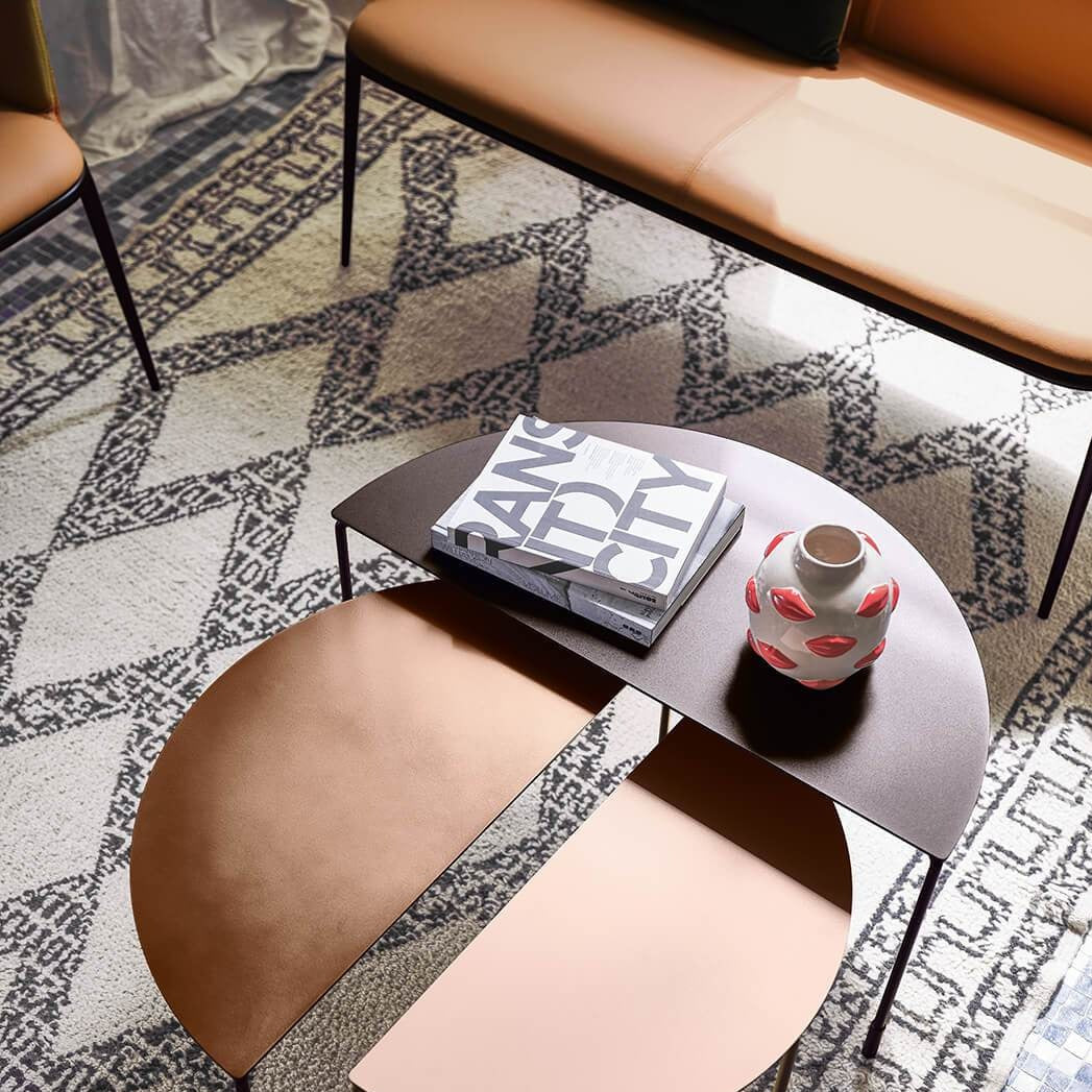 Table basse demi-lune Hoodi