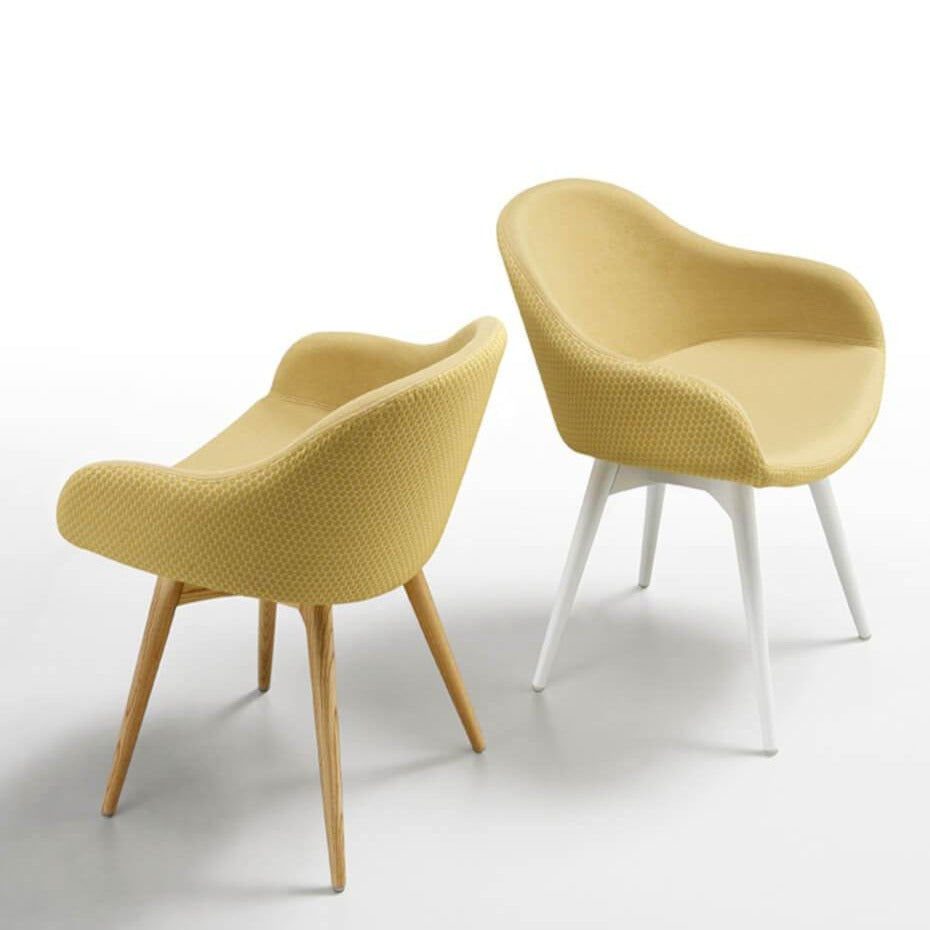 Fauteuil Sonny PB L TS R avec base en bois