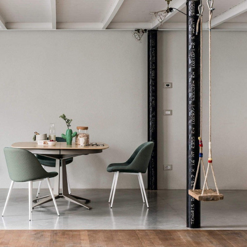 Chaise d'appoint Sonny SM TS Q avec cadre en acier