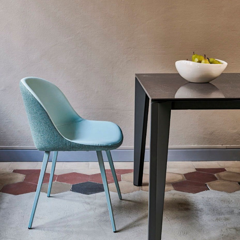 Chaise d'appoint Sonny SM TS Q avec cadre en acier