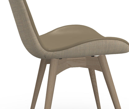 Chaise d'appoint Dalia S L_R TS avec base en bois