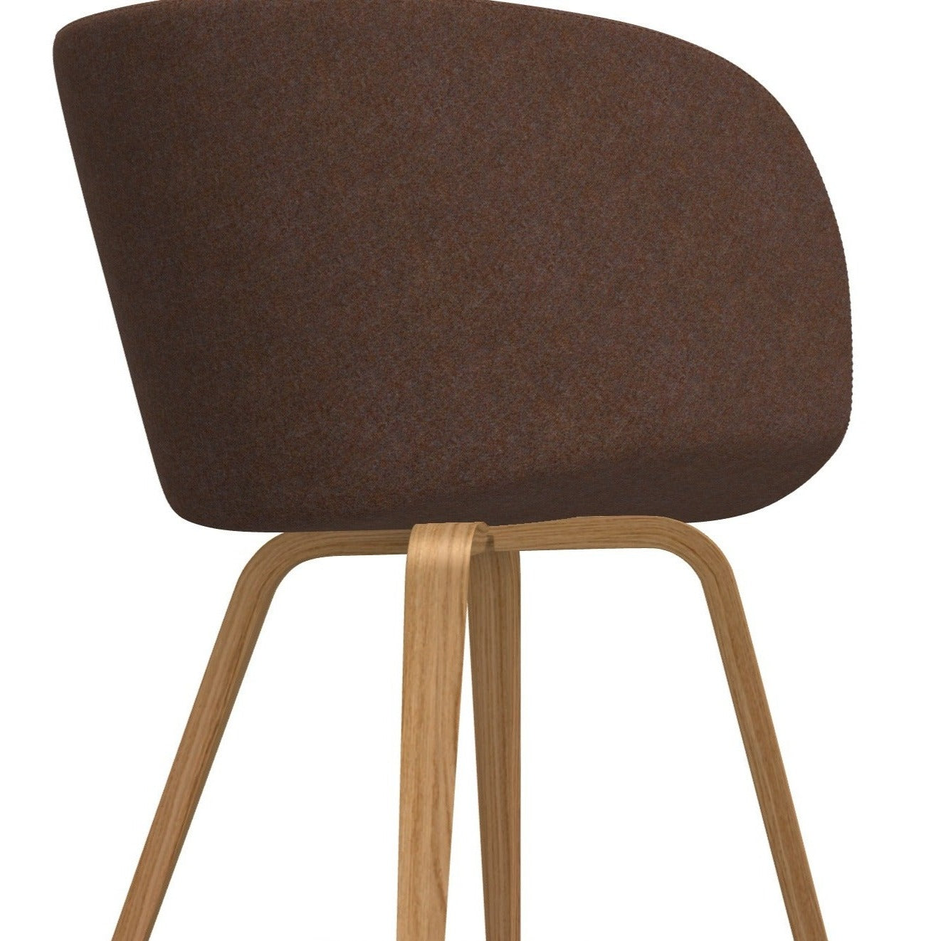 Fauteuil Sonny PL TS N avec base en bois