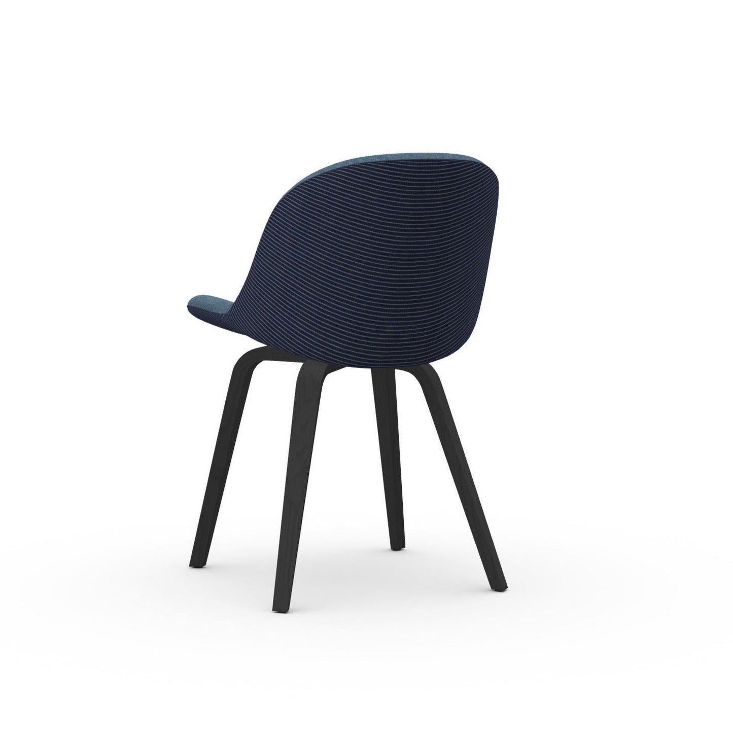 Chaise d'appoint Sonny SL TS N avec base en bois