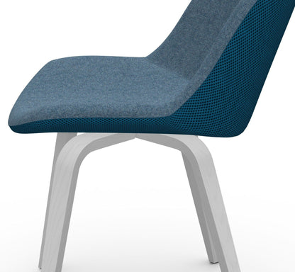 Chaise d'appoint Sonny SL TS N avec base en bois