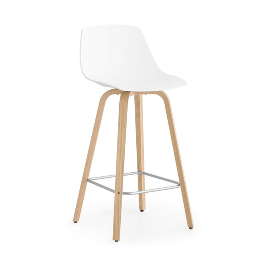 Tabouret de bar Miunn avec base en bois