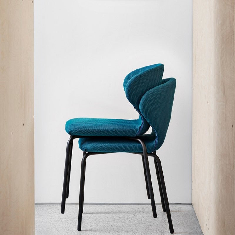 Chaise de salle à manger Mula avec base en acier tubulaire
