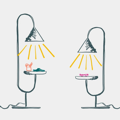 Lampadaire Ozz avec table