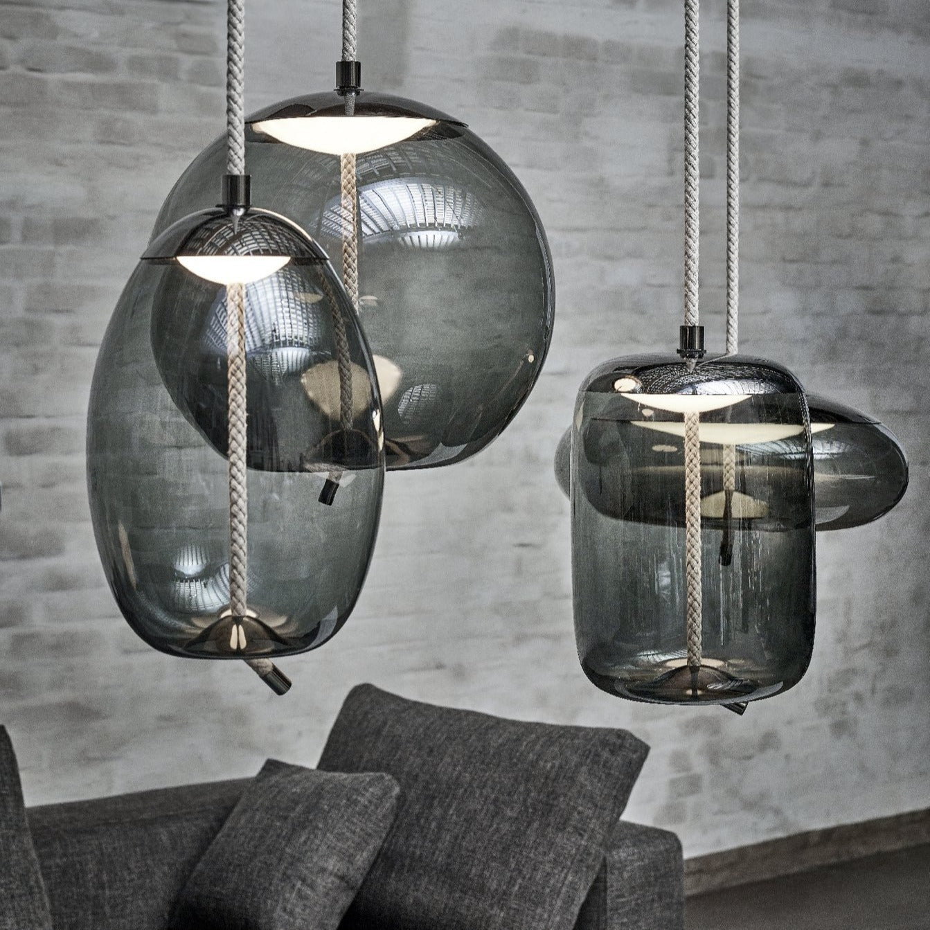 Lampe suspendue Knot Cilindro grande taille