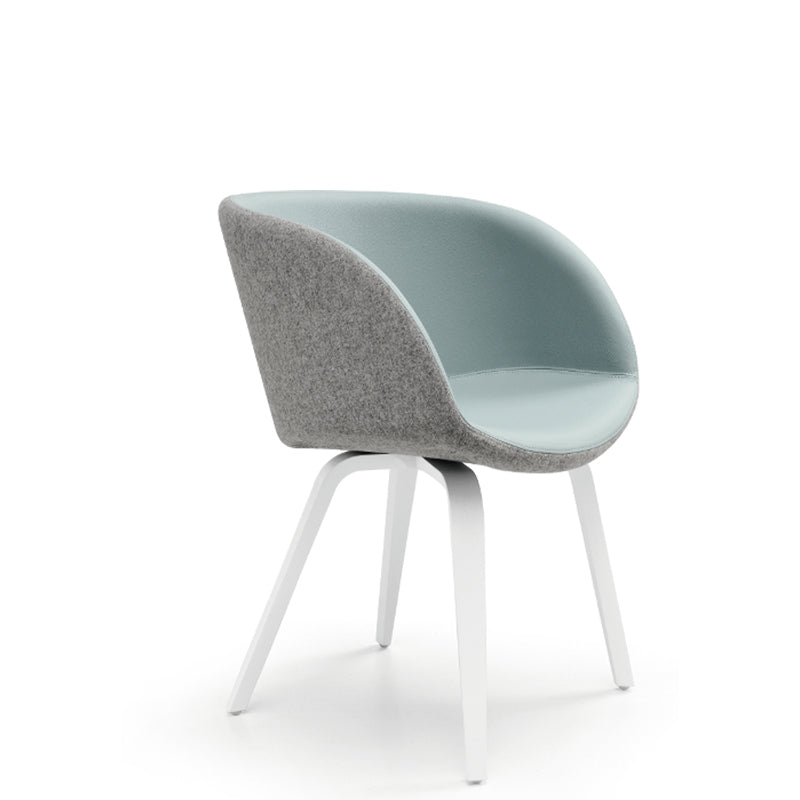 Fauteuil Sonny PL TS N avec base en bois