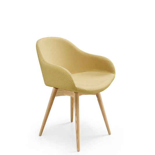 Fauteuil Sonny PB L TS R avec base en bois