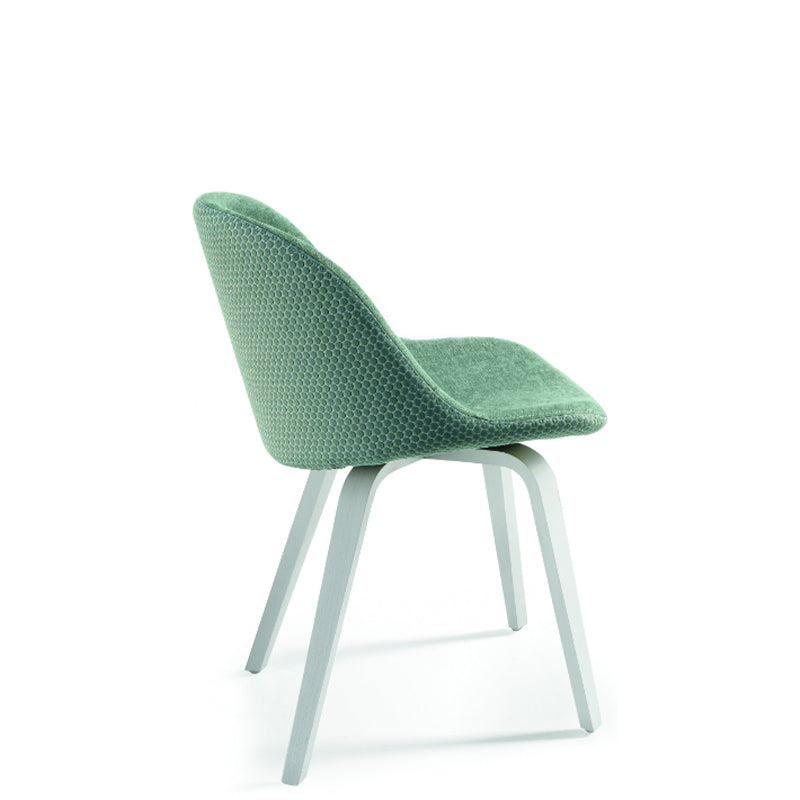 Chaise d'appoint Sonny SL TS N avec base en bois