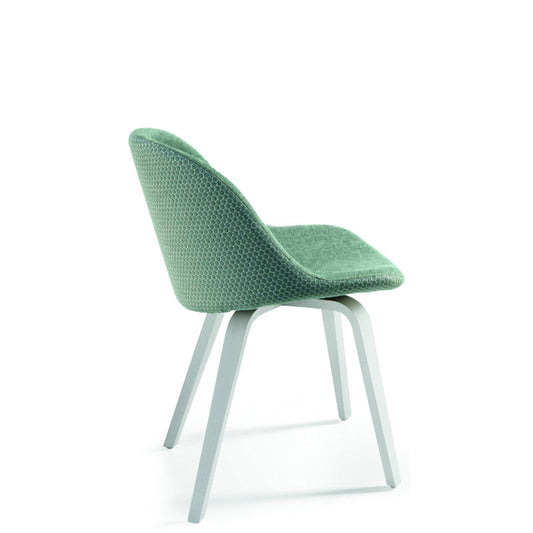 Chaise d'appoint Sonny SL TS N avec base en bois