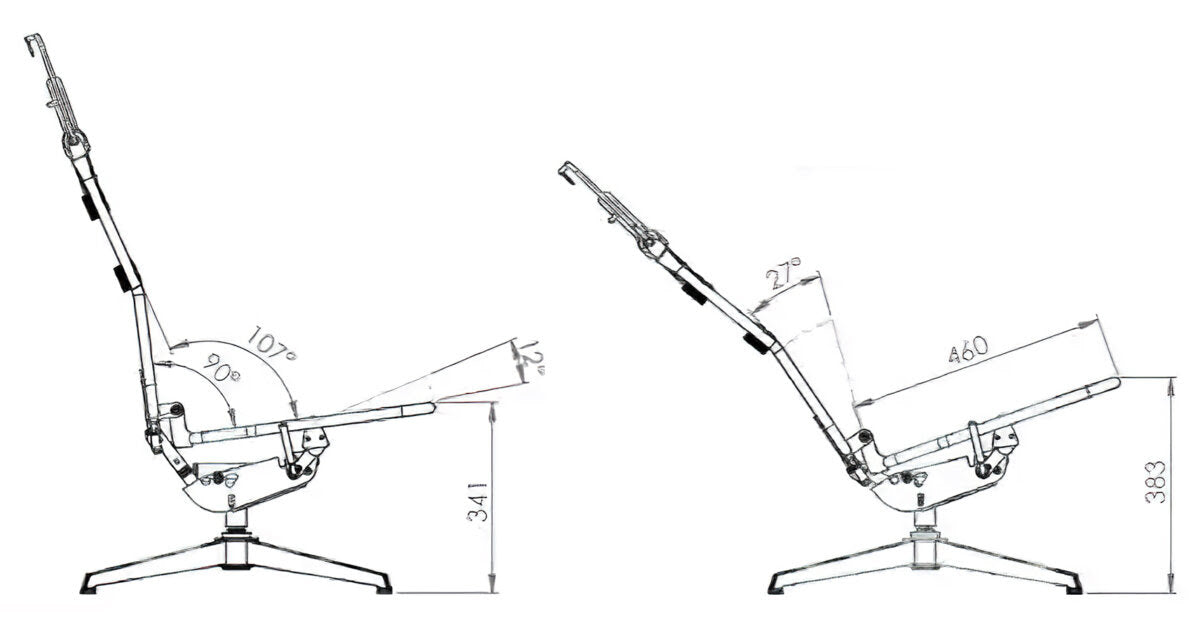 Fauteuil inclinable Palma avec repose-pieds et coussin de tête