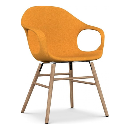 Chaise éléphant avec base en bois