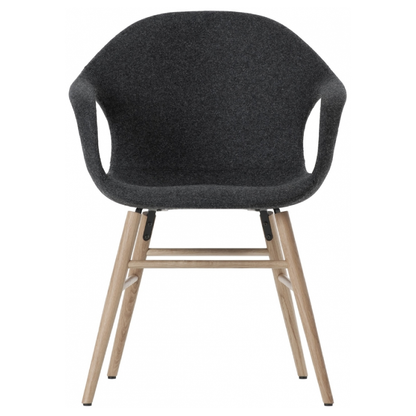 Chaise éléphant avec base en bois