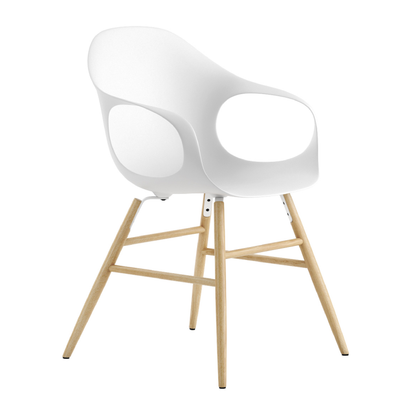 Chaise éléphant avec base en bois